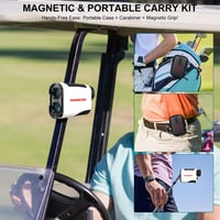 Telemetru golf HANMATEK 1200 yarzi cu măsurare a înclinației, funcție de fixare a steagului, alertă prin vibrații, reîncărcabil, mărire 6,5x, pentru bărbați și femei 8