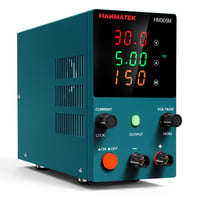 HANMATEK HM305M Laboratóriumi Tápegység 0-30V 0-5A, 3 Digites Kijelzővel, OVP OCP OPP Védelemmel, Kompakt Méretű Precíziós Labortáp 1