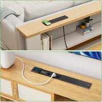 HANNELORE Asztalra szerelhető aljzat 3 aljzattal, 15W vezeték nélküli töltővel és 2x USB-C PD 30W, fekete, 2m kábel 5