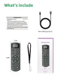 Nabíjateľná bezdrôtová spúšť Hanpusen s OLED displejom pre fotoaparáty Nikon Z6 III/Zf/Z5 II/Z50/Z50 II/Z fc/P1000/Z6 II/Z30/Z7 II 7