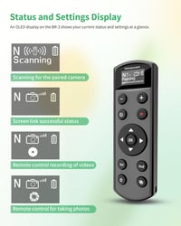 Nabíjateľná bezdrôtová spúšť Hanpusen s OLED displejom pre fotoaparáty Nikon Z6 III/Zf/Z5 II/Z50/Z50 II/Z fc/P1000/Z6 II/Z30/Z7 II 2