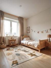 Dječji tepih Hanse Home Adventures - Tepih za igru s motivom safari životinja za dječake i djevojčice, krem boje, 160 x 235 cm 1