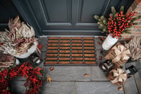 Covoraș de intrare Hanse Home Brushes din fibră de cocos și cauciuc, 45x75 cm, negru-natur, antiderapant, pentru utilizare la interior și exterior, preș rezistent la intemperii 5