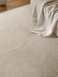 Covor din lână Hanse Home Calmio - tuftat manual, alb natural, stil Hygge Scandinavian Boho, pentru sufragerie, dormitor, dining, hol - 160x230 cm 5