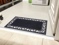Hanse Home gumena otirač 45x75 cm - Protuklizni i otporan na vremenske uvjete vanjski otirač za nečistoću s uzorkom od lijevanog željeza za unutarnju i vanjsku upotrebu 2