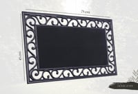 Hanse Home gumena otirač 45x75 cm - Protuklizni i otporan na vremenske uvjete vanjski otirač za nečistoću s uzorkom od lijevanog željeza za unutarnju i vanjsku upotrebu 3