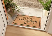 Hanse Home Kókusz Lábtörlő Beltéri Használatra - Welcome Home, Szennyeződésfogó Szőnyeg, Csúszásmentes, Folyosóra, Teraszra - 45x75 cm 9