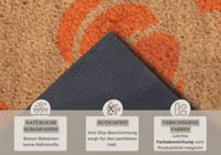 Covoraș de intrare din fibră de cocos Hanse Home pentru Halloween – Preș absorbant, design cu dovleac portocaliu, antiderapant, pentru hol, terasă – 45x75 cm 5