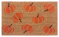 Covoraș de intrare din fibră de cocos Hanse Home pentru Halloween – Preș absorbant, design cu dovleac portocaliu, antiderapant, pentru hol, terasă – 45x75 cm 1