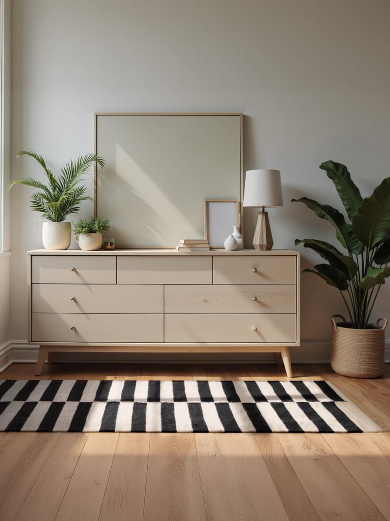 Vlnený koberec Hanse Home Vika – ručne tkaný, pruhovaný, čierno-prírodná biela, 80x150 cm – obývačka, spálňa, jedáleň, predsieň