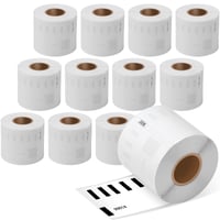 Hanseo 12 kotúčov 99014 kompatibilných štítkov pre Dymo S0722430, rozmer 54 mm x 101 mm 1