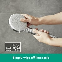 Hansgrohe Croma 100 Ručná sprcha so 4 druhmi prúdu, okrúhla 100 mm, s funkciou proti usadzovaniu vodného kameňa, chróm, 28535000 6