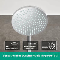 Sprchový stĺp s termostatickou batériou Hansgrohe Crometta S s hlavovou sprchou 240 mm, ručnou sprchou, flexibilnou hadicou a držiakom, chróm, 27267000 2