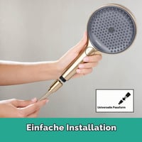 hansgrohe Designflex univerzálna textilná sprchová hadica 1,25 m s ochranou proti skrúteniu, flexibilná sprchová hadica s ochranou proti zalomeniu, vrátane tesniacich krúžkov, brúsený bronz 5