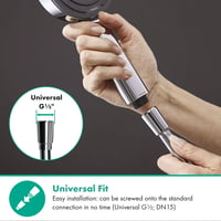 hansgrohe Isiflex univerzalno tuš crijevo 1,60 m, zaštita od uvijanja i savijanja, s brtvama, krom 2