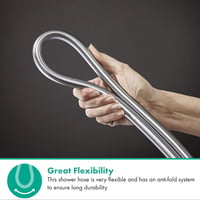 hansgrohe Isiflex univerzalno tuš crijevo 1,60 m, zaštita od uvijanja i savijanja, s brtvama, krom 3