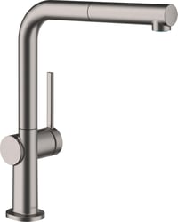 hansgrohe Talis M54 72808340 kuhinjska miješalica s izvlačnim tušem, visina izljeva 270 mm, zakretanje 360°, brušeni crni krom 1
