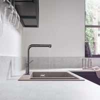 hansgrohe Talis M54 72808340 kuhinjska miješalica s izvlačnim tušem, visina izljeva 270 mm, zakretanje 360°, brušeni crni krom 7