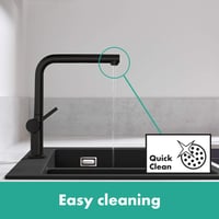 Kuchynská batéria hansgrohe Talis M54 72808670 s vyťahovacou sprškou, výška výtoku 270 mm, otočná, matná čierna 2