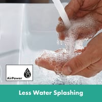 Baterie lavoar hansgrohe Vernis Blend fără ventil, înălțime pipă 70 mm, cu tehnologie EcoSmart pentru economisirea apei, negru mat 2