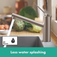 hansgrohe Zesis M33 Konyhai Csaptelep Rozsdamentes Acél 150mm Forgatható Nyitott Bojler 3