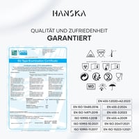 HANSKA 100 db fekete nitril eldobható kesztyű XL méret, pudramentesítve 5