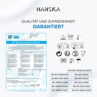 HANSKA Kék Nitril Kesztyű Púdermentes 100db L Méret Orvosi Élelmiszer 5