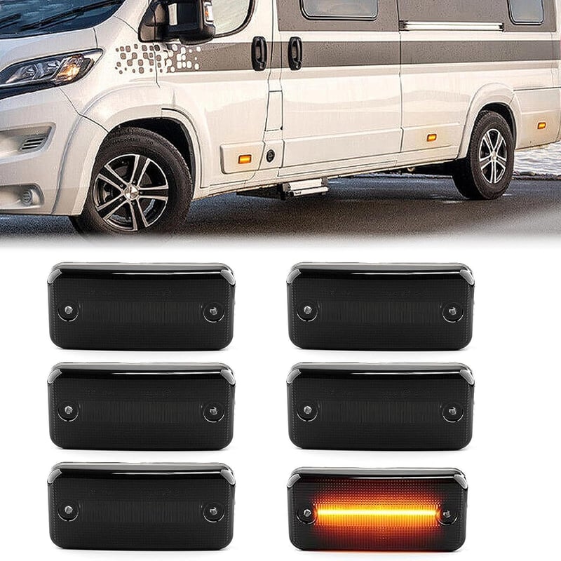 Hanured 6x LED oldalsó irányjelző sárga lámpa Fiat Ducato Peugeot Boxer Citroen