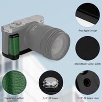 Haoge L-alakú fogantyú Panasonic LUMIX S9 fényképezőgéphez zöld 2