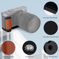 Haoge L-alakú kamera fogantyú Panasonic LUMIX S9-hez barna 2