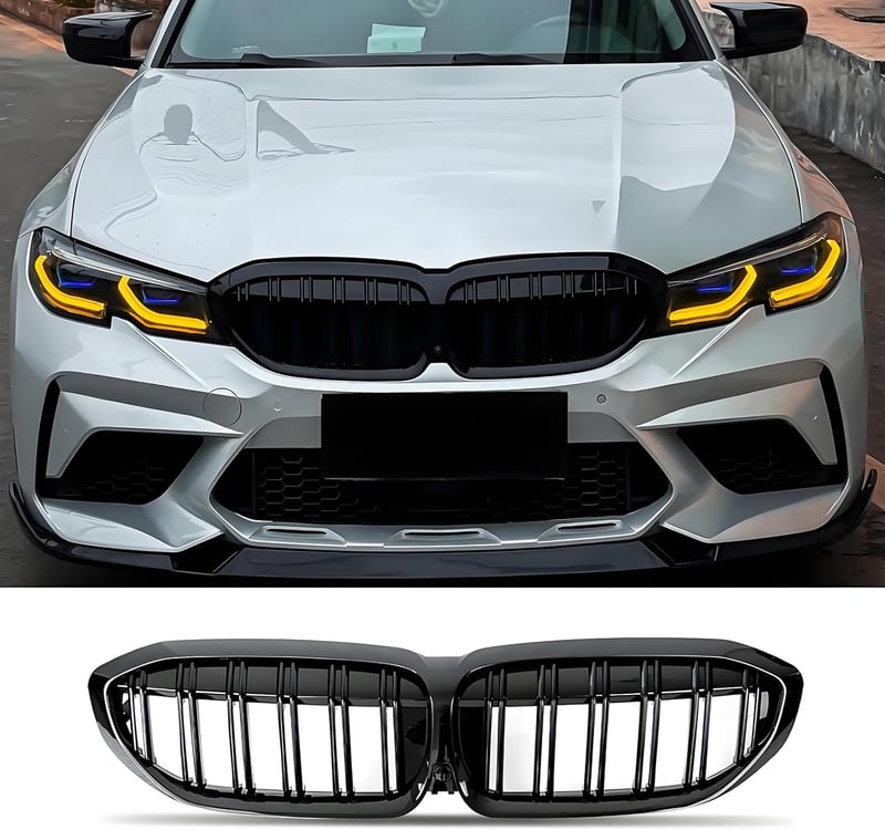 Haoyijiahui BMW 3 Series G20 G21 fekete vesefém rács 2019-2021