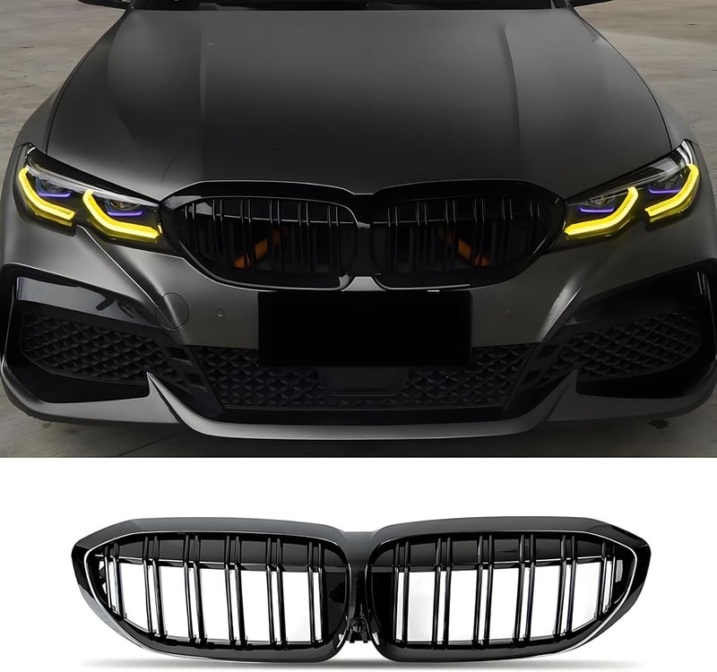 Haoyijiahui BMW 3 Series G20 G21 fekete vesefém rács 2019-2021