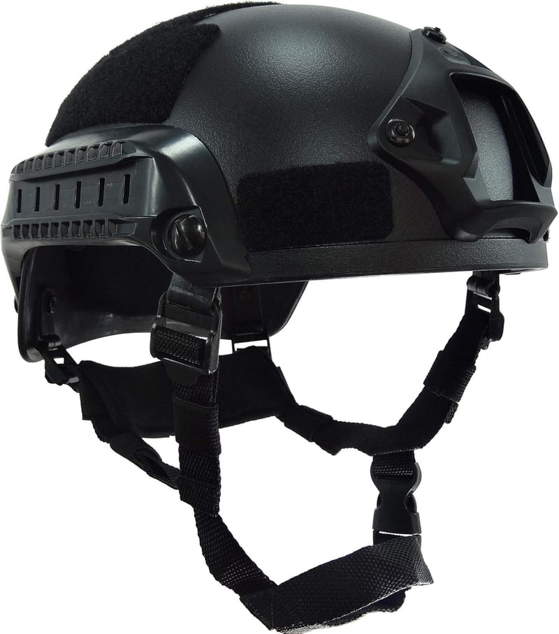 haoYK Mich 2001 taktikai sisak NVG tartóval és oldalsínnel airsoft paintball
