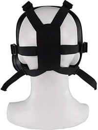 haoYK Taktikai Gázálarc Kettős Ventilátorral, Airsoft Paintball Védelem, Fekete 6