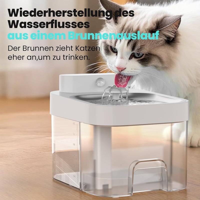 HAPAW 3L Macskaitatató App Vezérléssel, Automata Vízadagoló Filtermentesen