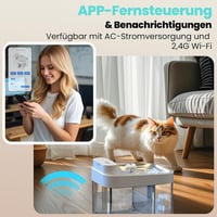 HAPAW 3L Macskaitatató App Vezérléssel, Automata Vízadagoló Filtermentesen 4