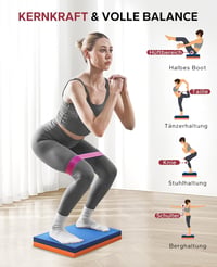 HAPBEAR Egyensúly Pad 2 db, 40x33 cm, Csúszásmentes Tréning Párna Fitness és Fizioterápiához 5