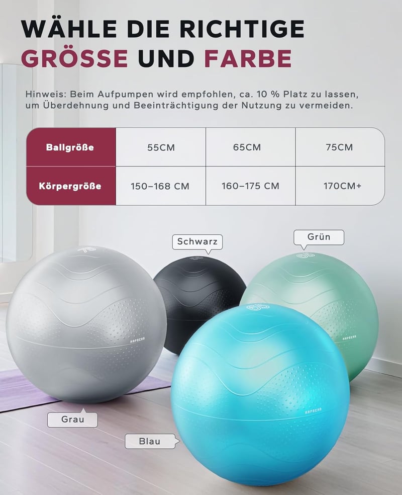HAPBEAR PVC Gimnasztikai Labda