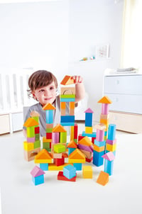 Sada drevených kociek Hape Wonderful Beech Blocks - 101 ks - od 12 mesiacov 3