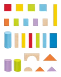 Sada drevených kociek Hape Wonderful Beech Blocks - 101 ks - od 12 mesiacov 6