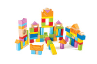 Sada drevených kociek Hape Wonderful Beech Blocks - 101 ks - od 12 mesiacov 2