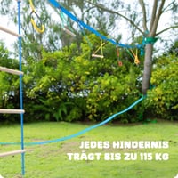 Hapfan 2x50 ft Slackline szett gyerekeknek kötélycsigával és akadálypályával 3