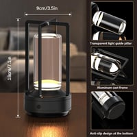 Hapfish LED asztali lámpa szett 2db vezeték nélküli töltős dimmelhető vízálló 4