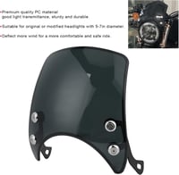 Hapivida Motorkerékpár Szélvédő Retro Fényszóró Trim Kit 5-7 Colos 2