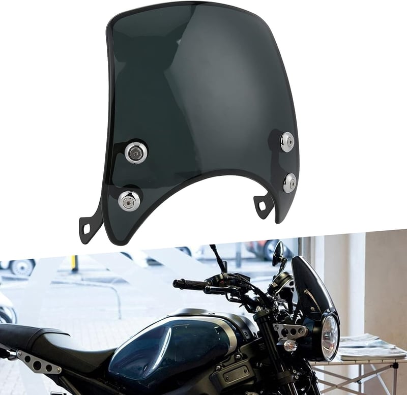 Hapivida Motorkerékpár Szélvédő Retro Fényszóró Trim Kit 5-7 Colos