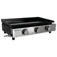 Plynový gril Happy Garden MÉRIDA BQ501 – 3 horáky, 6 kW, smaltovaná oceľová doska 60x35 cm, čierny, bután/propán 1