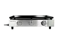 Plynový gril Happy Garden MÉRIDA BQ501 – 3 horáky, 6 kW, smaltovaná oceľová doska 60x35 cm, čierny, bután/propán 4