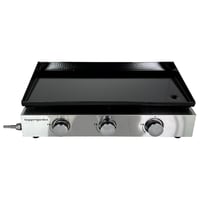 Plynový gril Happy Garden MÉRIDA BQ501 – 3 horáky, 6 kW, smaltovaná oceľová doska 60x35 cm, čierny, bután/propán 2