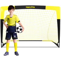 Skladacia futbalová bránka Happy Jump Pop-Up - 120x90 cm, čierno-žltá 1