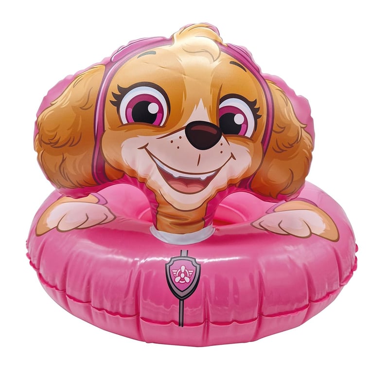 Happy People PAW Patrol Skye 3D nafukovacie koleso s hlavou, nafúknuté cca 54 cm, nenafúknuté cca 60 cm, detské koleso na plávanie